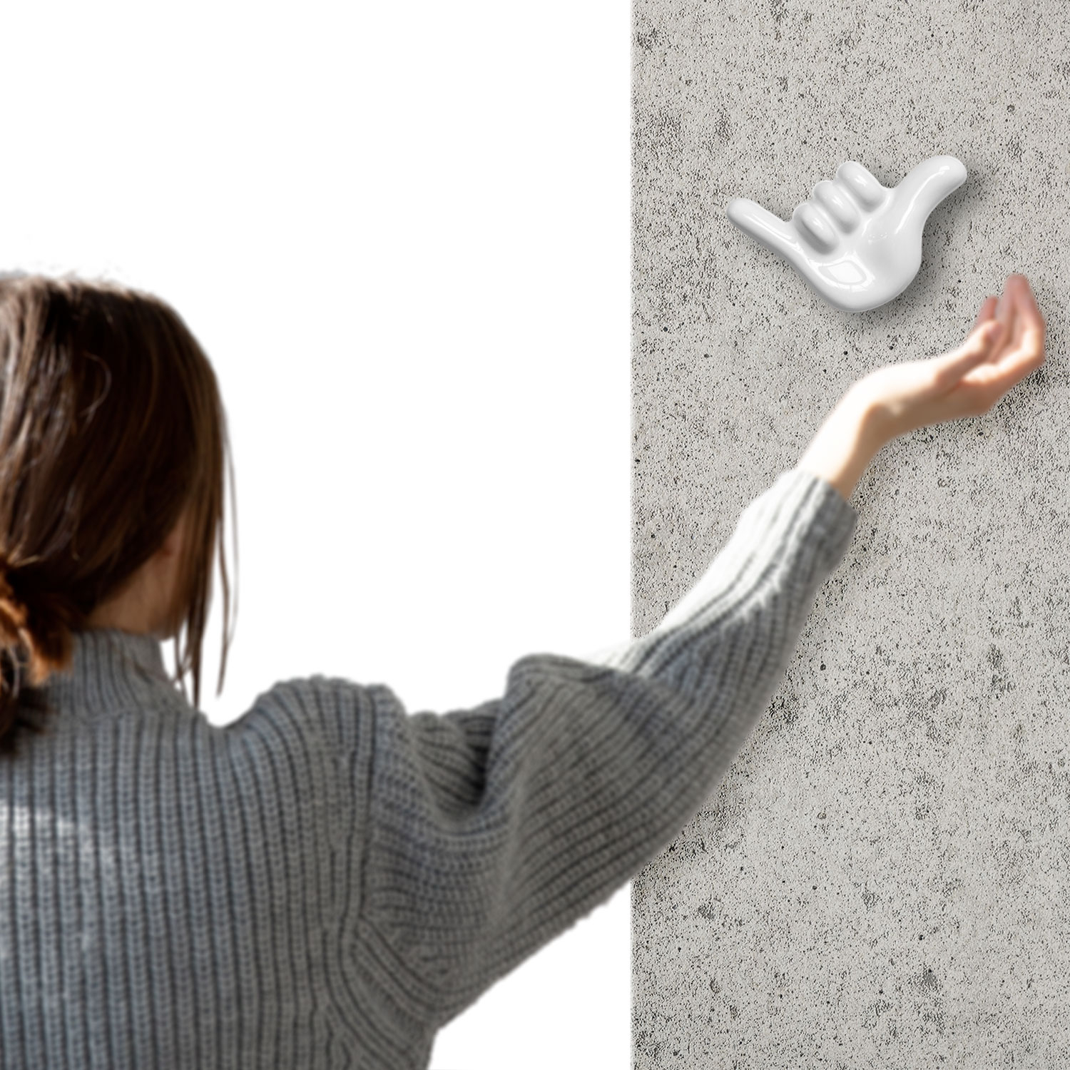 Appendino in Ceramica per Scaldasalviette E Termoarredo a Forma